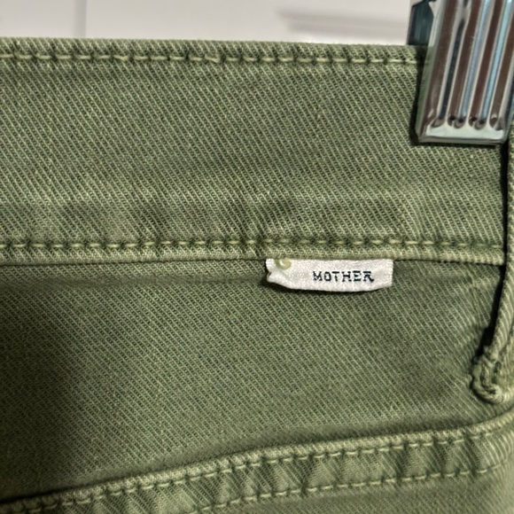 MOTHER The Wrapper Patch Springy Jeans in Army - Picture 6 of 10